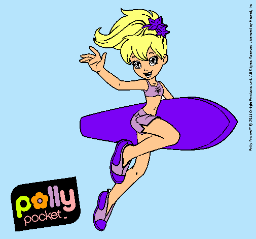 Dibujo Polly Pocket 3 pintado por dominique1