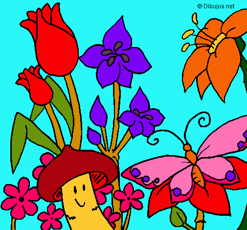 Dibujo Fauna y flora pintado por canariii