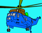 Dibujo Helicóptero al rescate pintado por isra