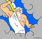 Dibujo Dios Zeus pintado por zeus