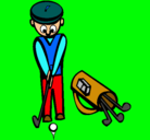 Dibujo Jugador de golf II pintado por cortes7