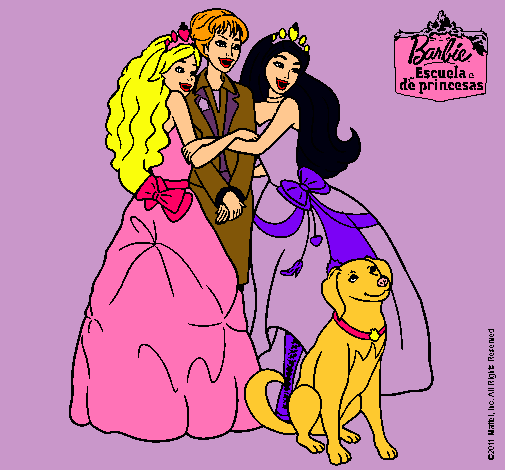 Barbie feliz, es princesa