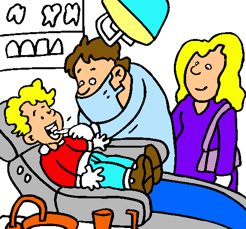 Niño en el dentista