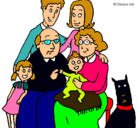 Dibujo Familia pintado por albara