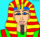 Dibujo Tutankamon pintado por gonfran