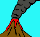 Dibujo Volcán pintado por mustee