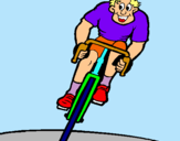 Dibujo Ciclista con gorra pintado por pabllo