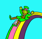 Dibujo Duende en el arco iris pintado por veliz