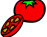 Dibujo Tomate pintado por ANDEA546