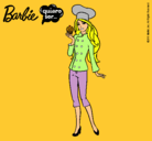 Dibujo Barbie de chef pintado por camarera