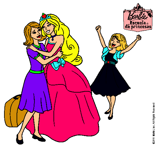 Dibujo Barbie proclamada princesa pintado por micaela12