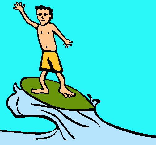 Dibujo Surfista pintado por mariajose8