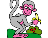 Dibujo Mono pintado por chokis