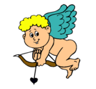 Dibujo Cupido pintado por miguel021