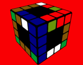 Dibujo Cubo de Rubik pintado por bastian10