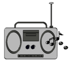 Dibujo Radio cassette 2 pintado por btrdomhtp