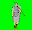 Dibujo Soldado romano pintado por cancrejo