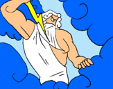 Dibujo Dios Zeus pintado por dominic
