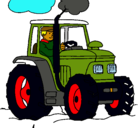 Dibujo Tractor en funcionamiento pintado por MANUEL_SANCH