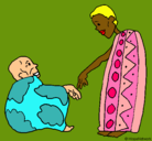 Dibujo Dos africanos pintado por 1delosnuestr