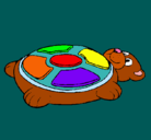Dibujo Simon forma de oso pintado por odiosa