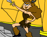 Dibujo Princesa vikinga pintado por ladygaga