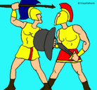 Dibujo Lucha de gladiadores pintado por chriscave