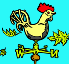 Dibujo Veletas y gallo pintado por marcos7