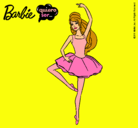 Dibujo Barbie bailarina de ballet pintado por guarda