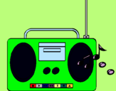 Dibujo Radio cassette 2 pintado por pablom