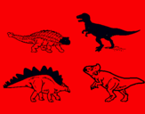 Dibujo Dinosaurios de tierra pintado por dddd