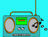 Dibujo Radio cassette 2 pintado por hhfgghh