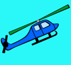 Dibujo Helicóptero de juguete pintado por naranja