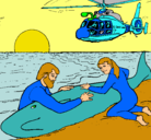 Dibujo Rescate ballena pintado por maripl
