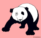 Dibujo Oso panda pintado por anais001