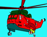 Dibujo Helicóptero al rescate pintado por gpvm