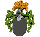 Dibujo Escudo de armas y casco pintado por fairider