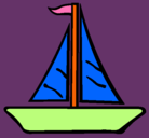 Dibujo Barco velero pintado por aprilbara