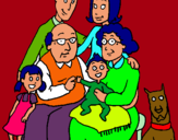 Dibujo Familia pintado por mvblisdvbidf