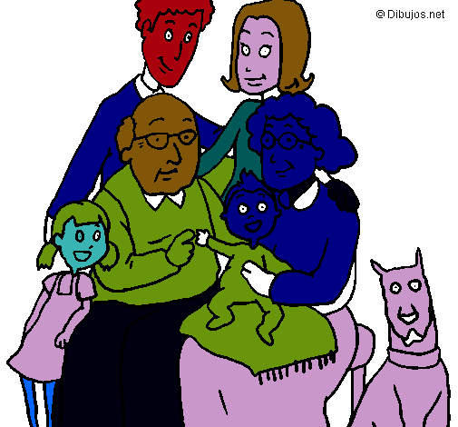 Dibujo Familia pintado por joseito5