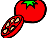 Dibujo Tomate pintado por yacisbel