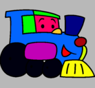 Dibujo Tren pintado por juuuudith