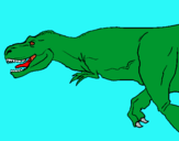 Dibujo Tiranosaurio rex pintado por gonfran