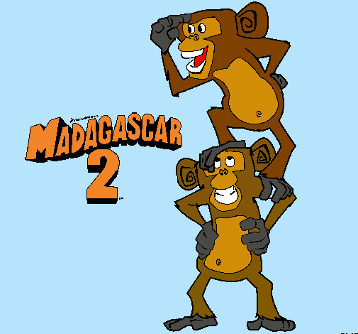 Madagascar 2 Manson y Phil