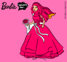 Dibujo Barbie vestida de novia pintado por RENATA-456