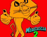 Dibujo Madagascar 2 Alex pintado por LUCIANOLAR