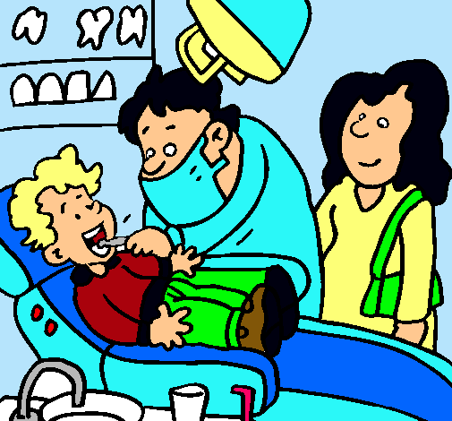 Niño en el dentista