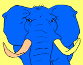 Dibujo Elefante africano pintado por aleyfaby