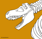 Dibujo Esqueleto tiranosaurio rex pintado por sofi12345678