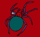 Dibujo Araña venenosa pintado por cidmaodiot